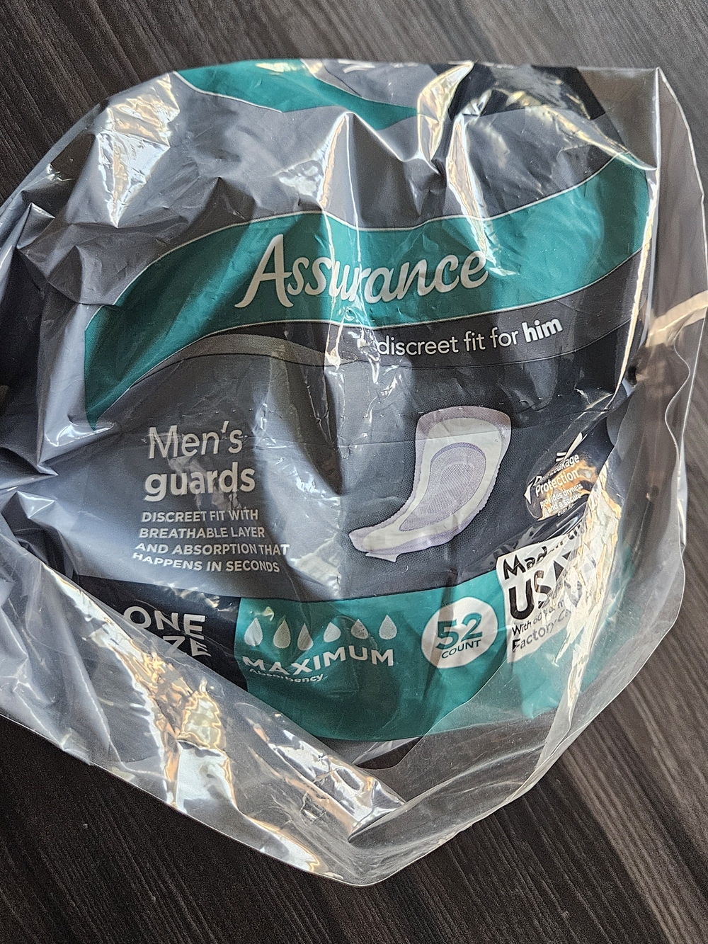 Men’s Guards - Gray Incontinence Pads - Picture 2 of 3